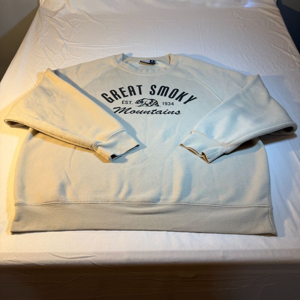 MOMENTUM Sweatshirt XL Crewneck Mens Gray Cotton Blend Fleece Soft Comfort Cozy